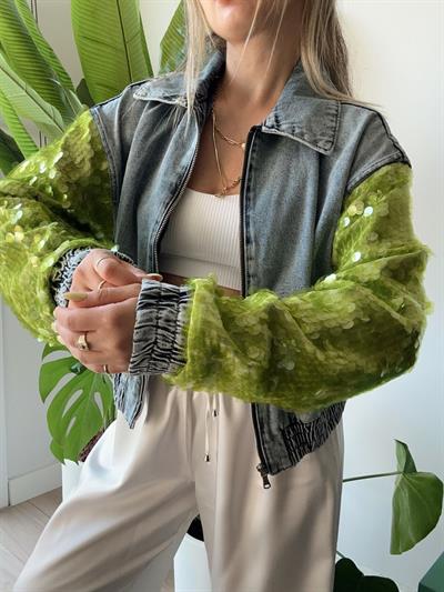 Laura Denim Jacket PB Co. Green