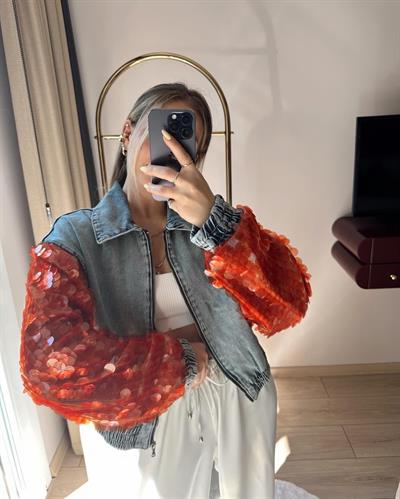 Laura Denim Jacket PB Co. Red