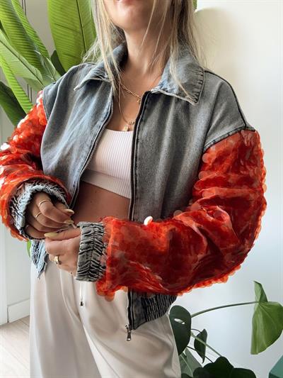 Laura Denim Jacket PB Co. Red