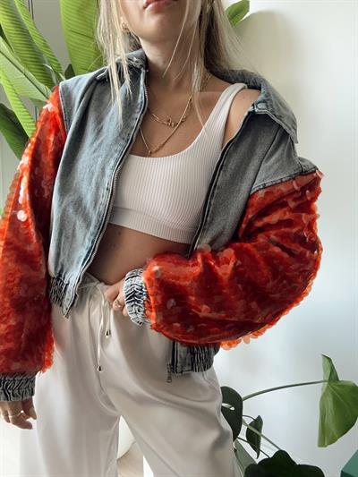 Laura Denim Jacket PB Co. Red