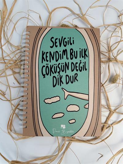 Motto Kapaklı Defter Sevgili Kendim