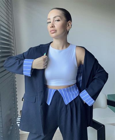 Rahat Kalıp Blazer Ceket Lacivert