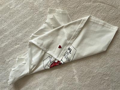 Baskı Detaylı Oversize Tshirt Kalpli