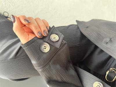Premium Saten Bomber Ceket Siyah 