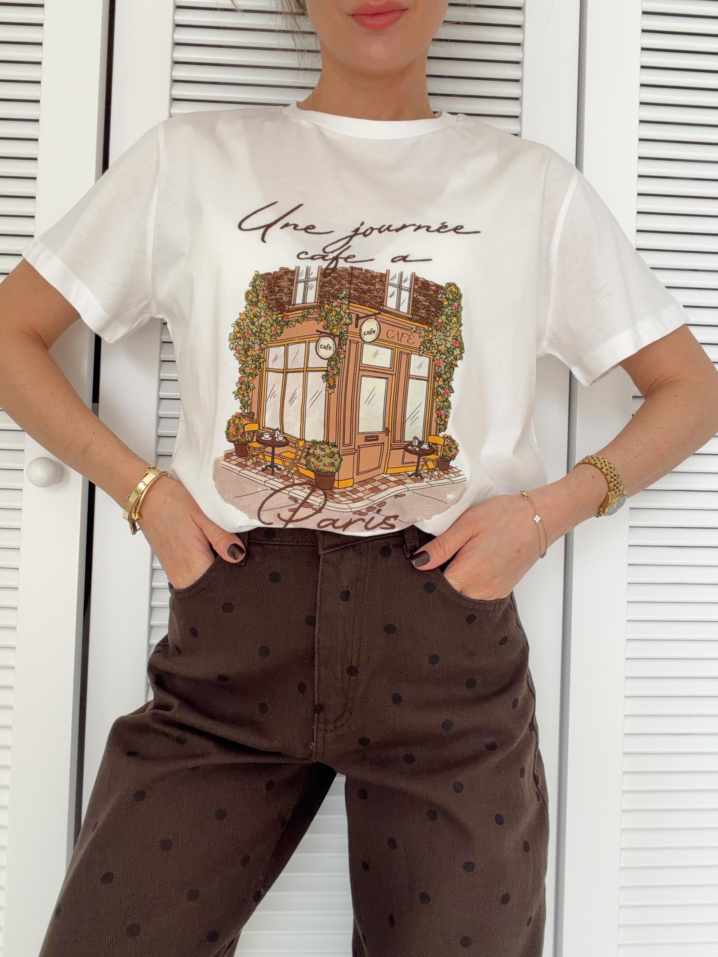 Baskı Detaylı Tshirt PARIS