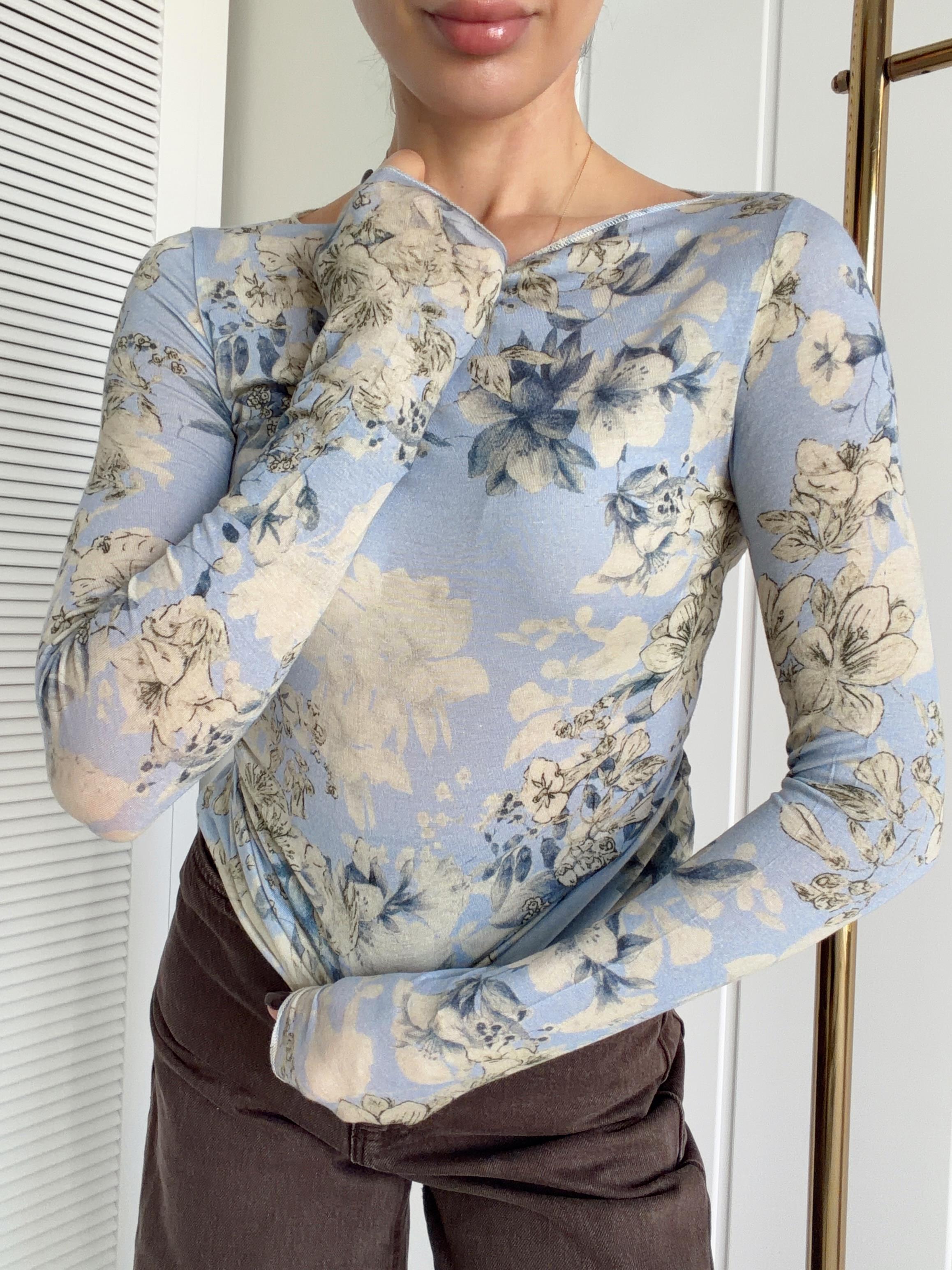 Desenli Model Kaşmir Body Bebe Mavi