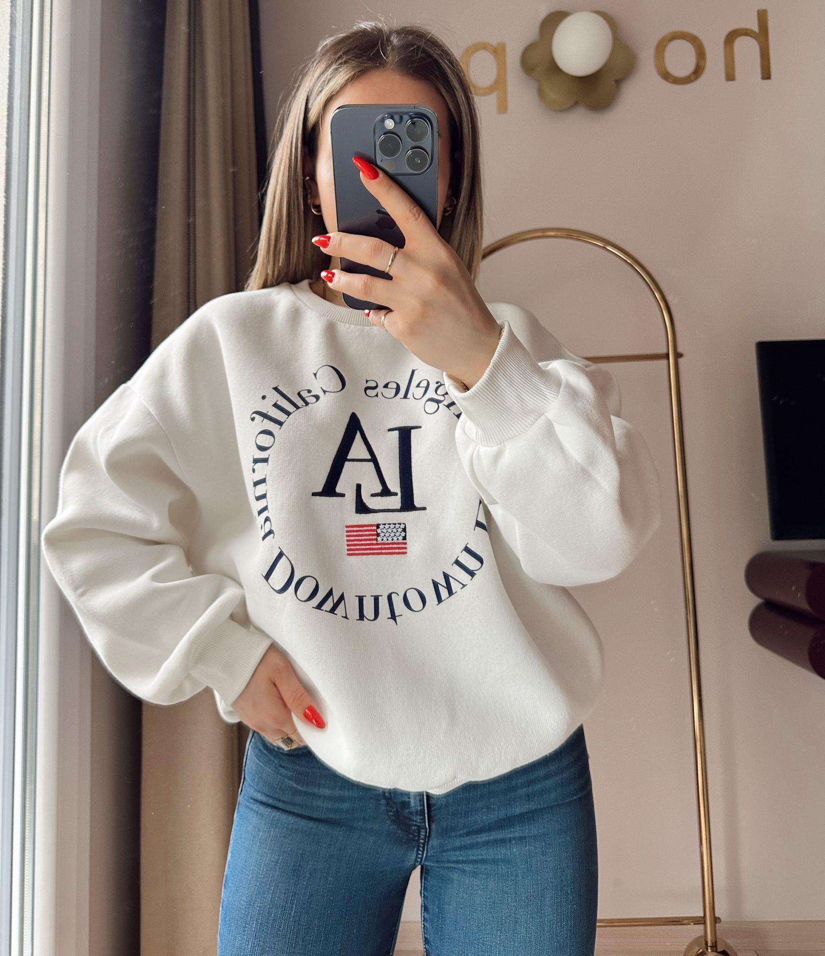 LA Baskılı Sweatshirt