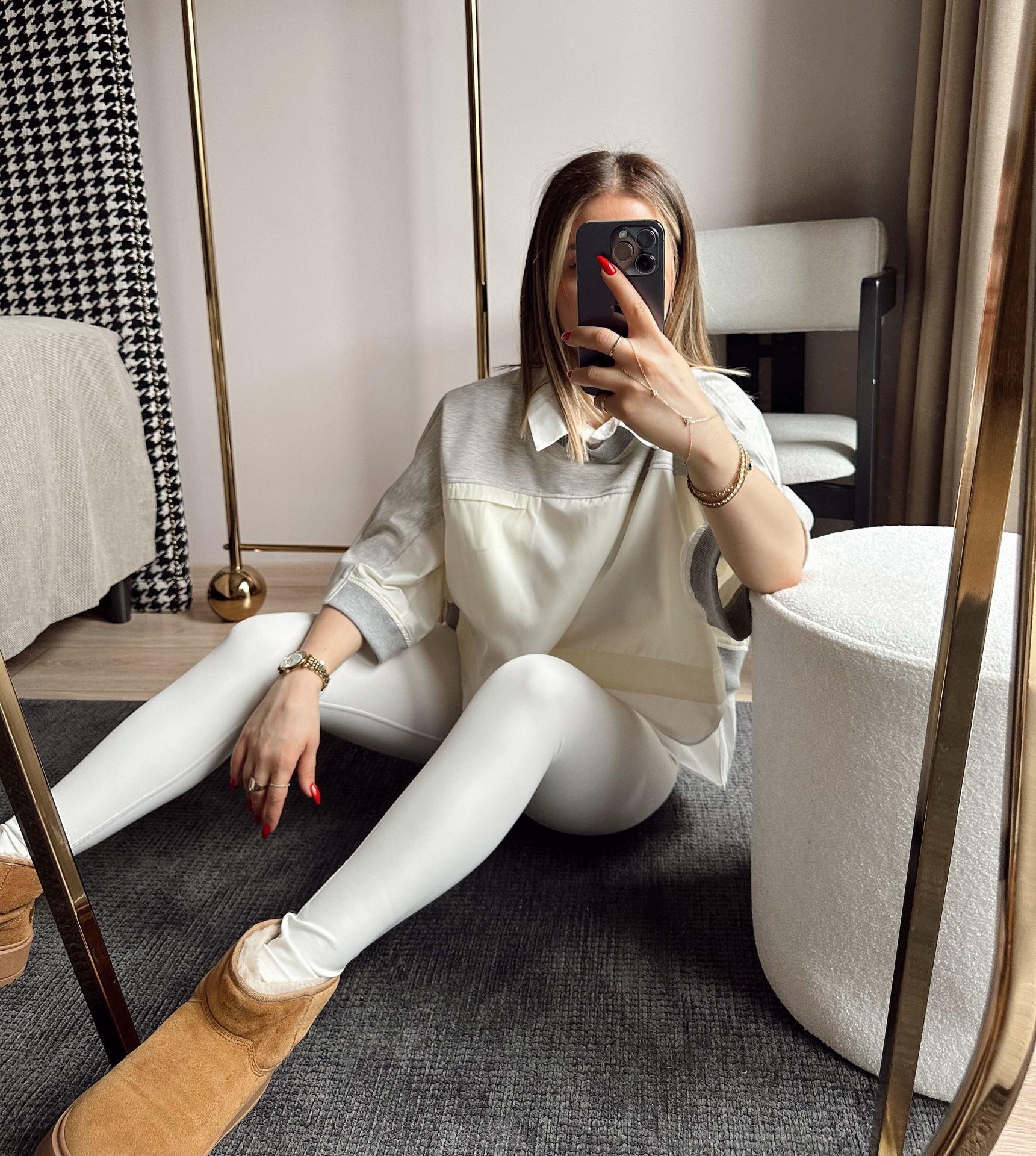 Teknik Kumaş ve Poplin Mix Sweat