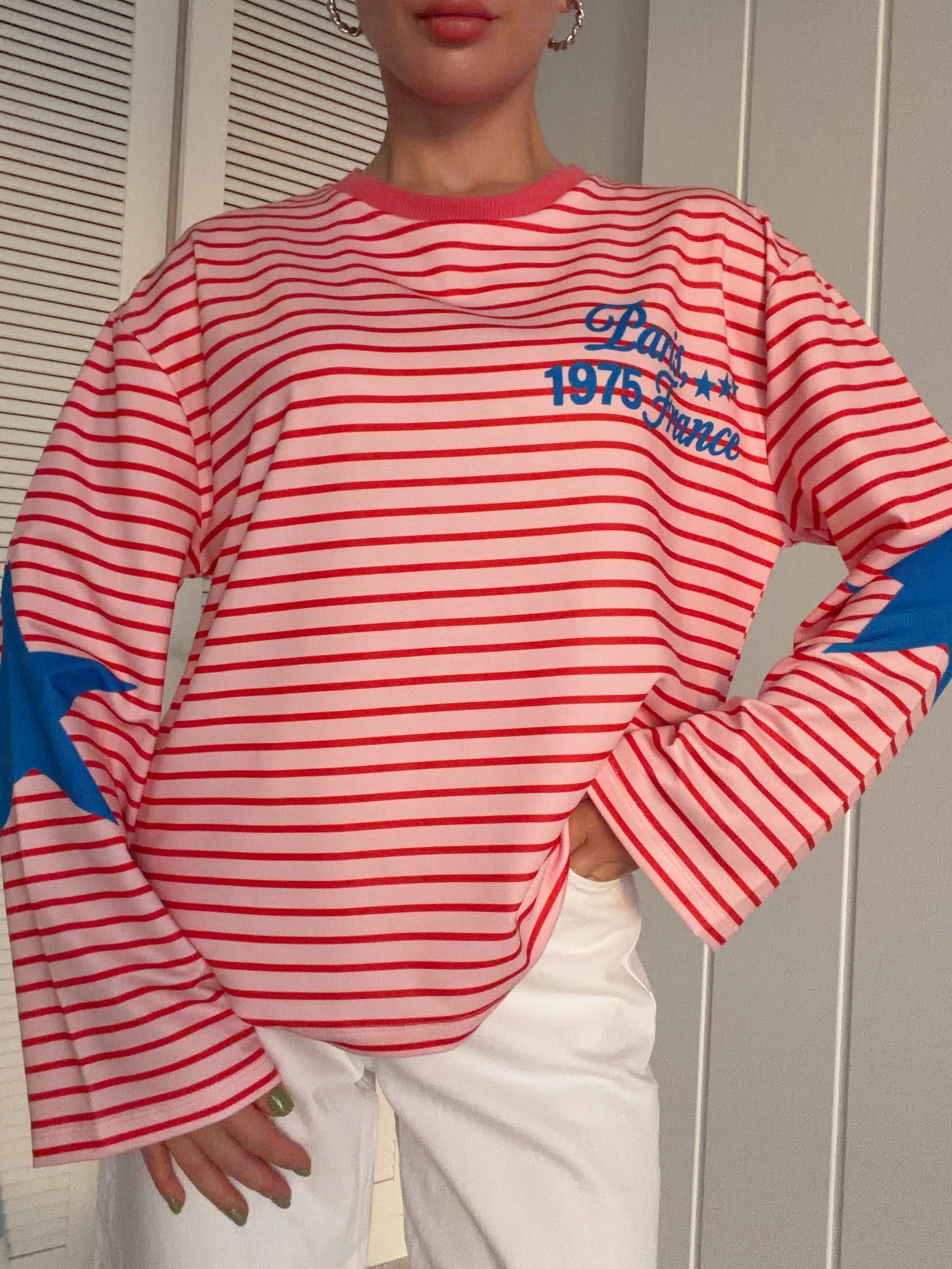Uzun Kollu Baskılı Oversize Body 1975
