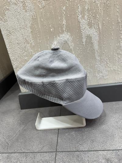 Gri Merserize Kep Şapka
