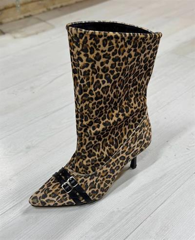 Leopar Sivri Burun Toka Detaylı Bot