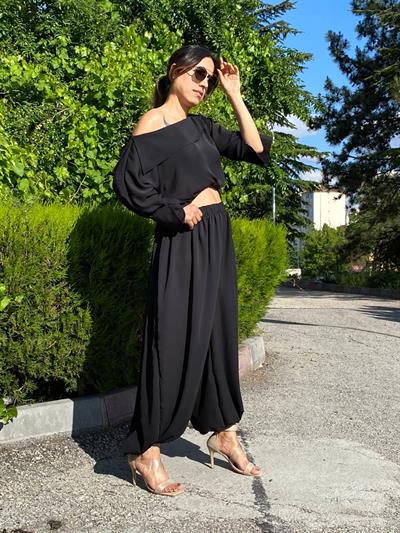 şifon kumaş balon pantolon