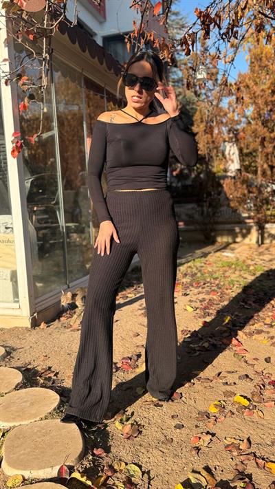 Siyah Penye Pantolon