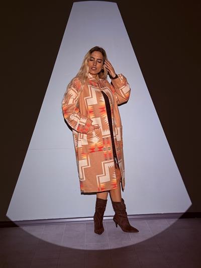 Taba Renkli Desenli Kaban