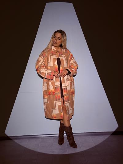 Taba Renkli Desenli Kaban