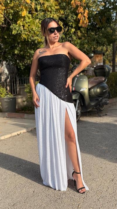 ZARA PAYET DERİN DEKOLTE ETEK