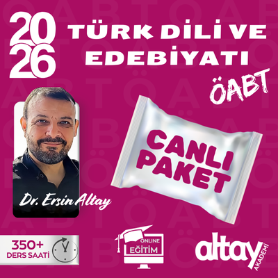 2026 TÜRK DİLİ VE EDEBİYATI ÖĞRETMENLİĞİ ÖABT | CANLI DERS