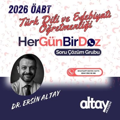TÜRK DİLİ VE EDEBİYATI ÖĞRETMENLİĞİ ÖABT SORU ÇÖZÜM PAKETİ