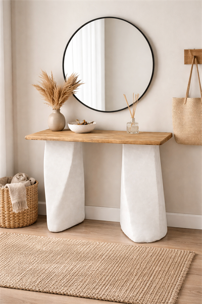  Ahşap Detaylı Dresuar