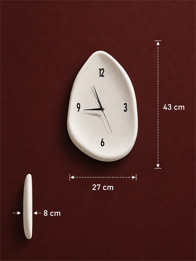 Beton Görünümlü Duvar Saati 27 cm