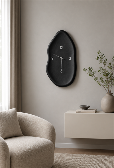 Beton Görünümlü Duvar Saati 52 cm