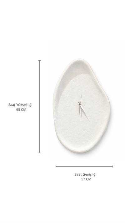 Beton Görünümlü Duvar Saati 95 cm