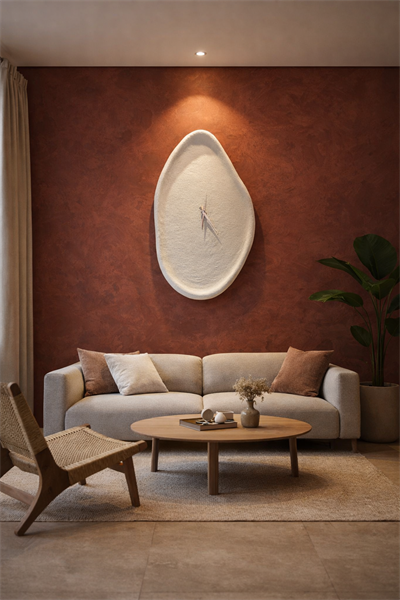 Beton Görünümlü Duvar Saati 95 cm