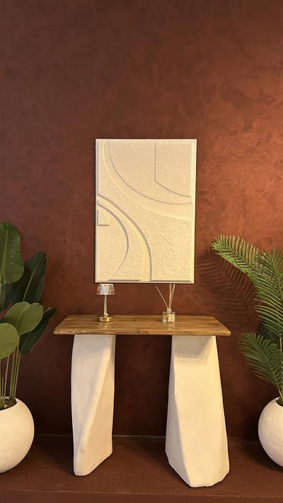  Ahşap Detaylı Dresuar