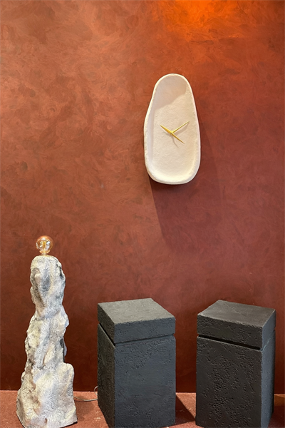 Beton Görünümlü Duvar Saati 62 cm