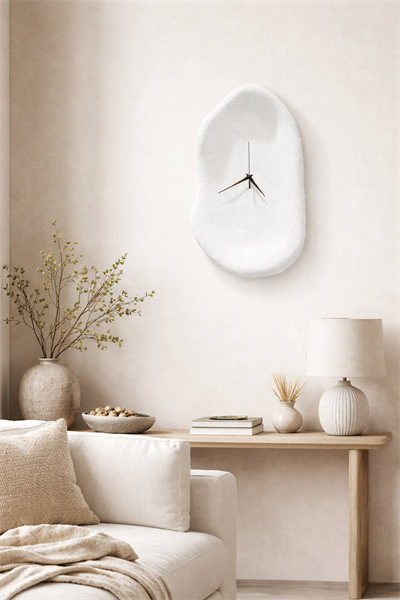 Beton Görünümlü Duvar Saati 52 cm