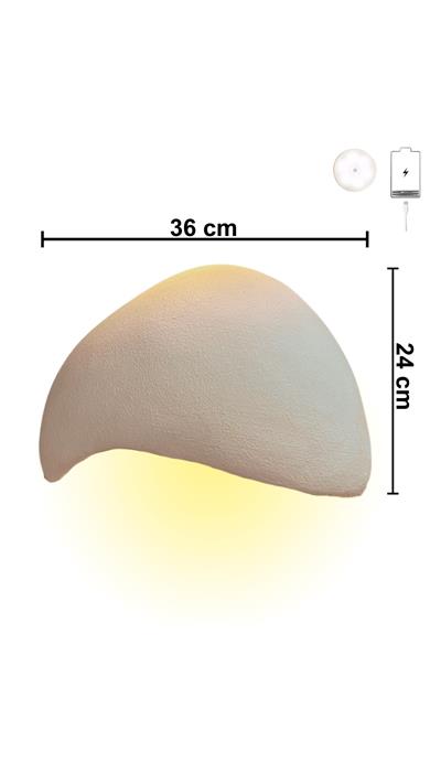 Lore Serisi Duvar Aplik - Şarjlı Ledli 36 Cm - Şarjlı Led Hediye