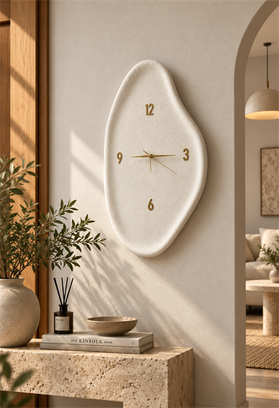 Lore Serisi Beton Görünümlü Duvar Saati - 75 cm
