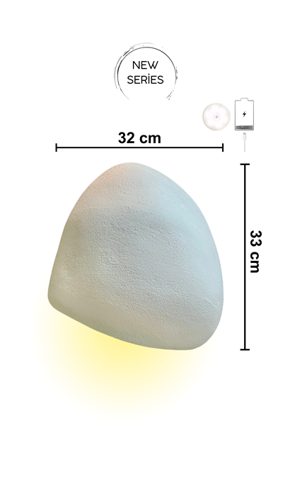 Lore Serisi Duvar Aplik - Şarjlı Ledli 32 Cm - Şarjlı Led Hediye