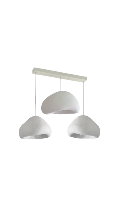 Lore Serisi Üçlü Sarkıt Avize (40-50-40 CM )