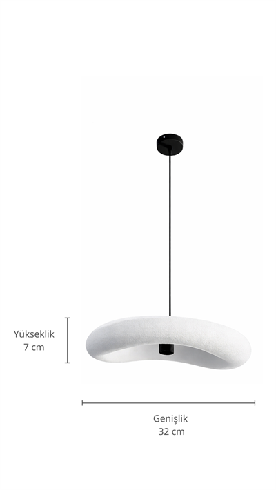 Nimbus Tek Ampüllü Bulut Avize 