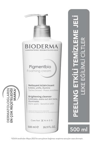 Bioderma Pigmentbio Foaming Cream 500 ml Özel Fiyat 869 tl Etiketli