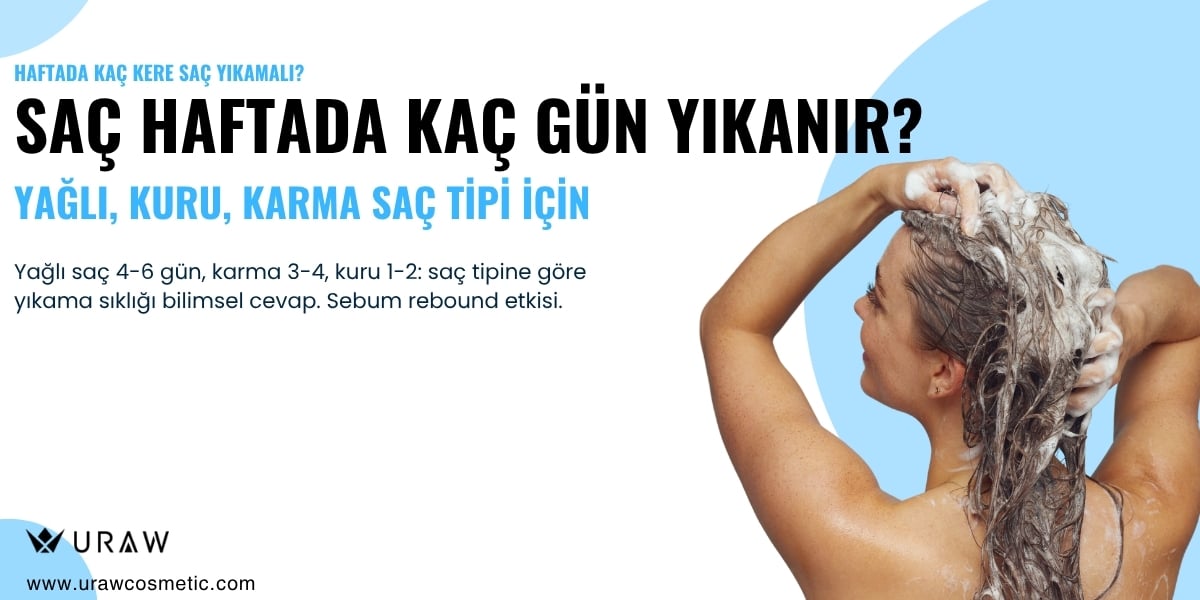 Saç Haftada Kaç Gün Yıkanır? Yağlı, Kuru, Karma Tipi İçin Cevap