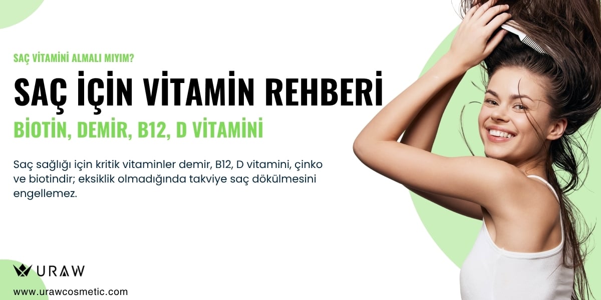 Saç İçin Vitamin Rehberi: Biotin, Demir, B12, D Vitamini