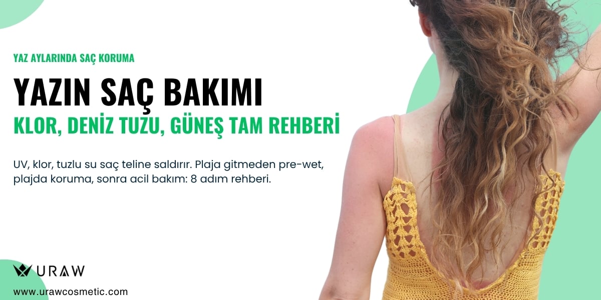 Yaz Aylarında Saç Koruma: Klor, Deniz Tuzu, Güneş Tam Rehberi