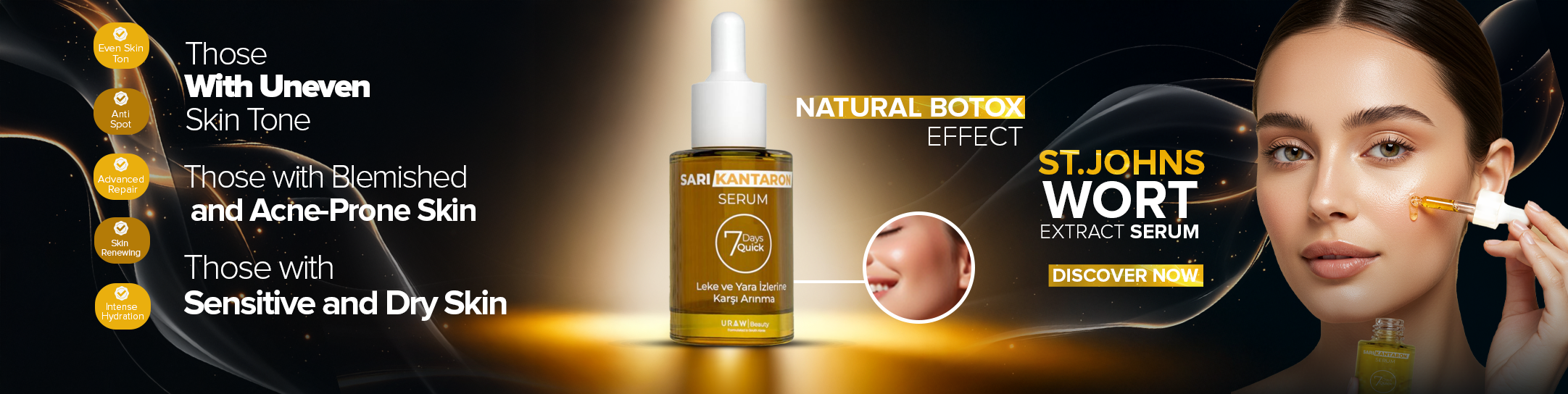 Sarı Kantaron Serumu – Onarıcı, Cilt Tonu Eşitleyici Ve Hücre Yenileyici Bakım
