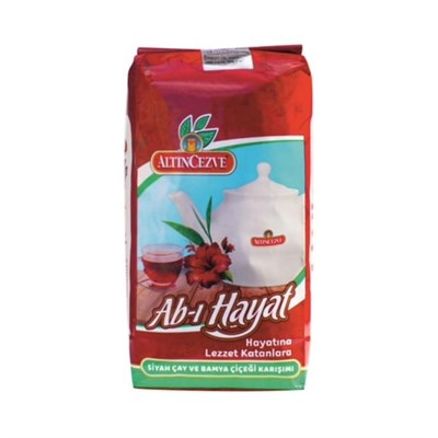 Ab-ı Hayat Bamya Çiçekli Siyah Dökme Çay 1 Kg