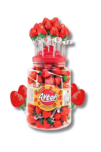 Aytop Çilekli Lolipop 14 Gr x 100'lü