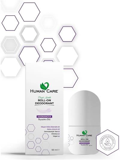Human Care Doğal Roll On Deodorant Hasnamoya Beyazlatıcı Etki 50 ml