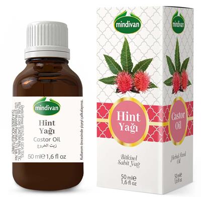 Mindivan Hint Yağı 50ml - Saf Sabit Yağ - Castor Oil 50ml