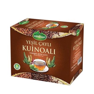 Mindivan Yeşil Çaylı Kinoalı Karışık Bitli Çayı 30'lu