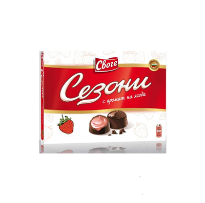 Sezoni Çilek Aromalı BonBon Çikolata 160g