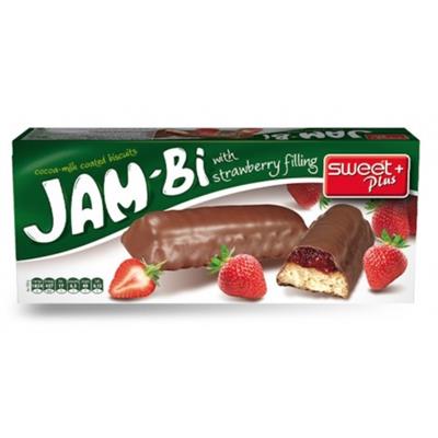 Sweet Plus Jam-Bi Bisküvi Çilek Reçeli Dolgulu