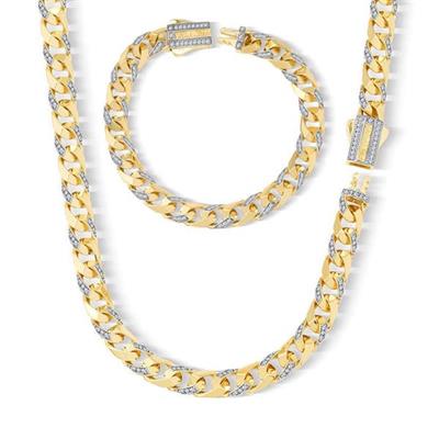 7mm Piramit Taşlı Altın Gurmet Set