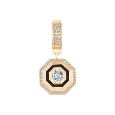 Altıgen Taşlı Charm