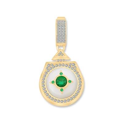 Beş Taşlı Madalyon Charm